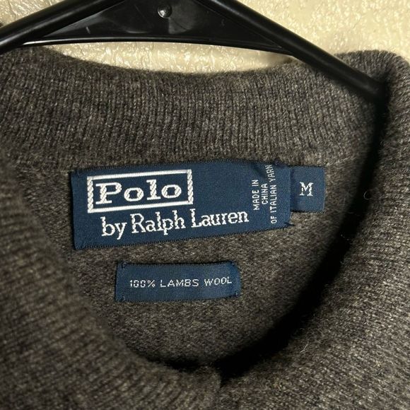 Polo Ralph Lauren Collard Sweater 100% Lambswool M - Picture 4 of 5